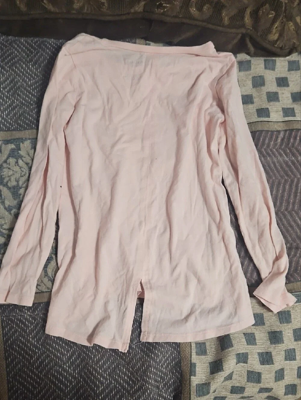 Carter's Light Pink Unicorn Long Sleeve Tee with Rainbow Mane